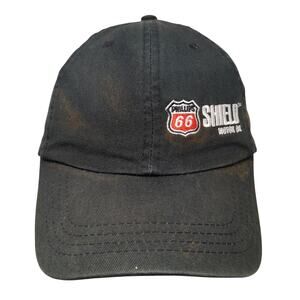Phillips 66 Shield Motor Oil Strapback Baseball Cap Black One Size Paramount